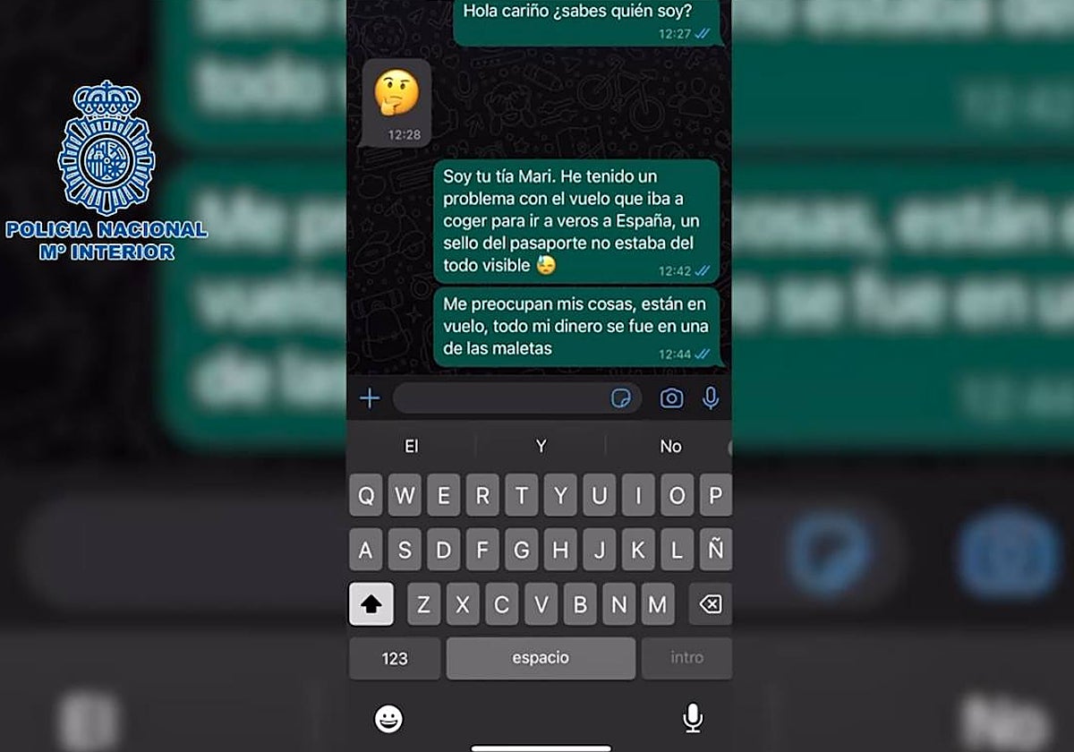 Reproducción de una conversación a través de WhatsApp