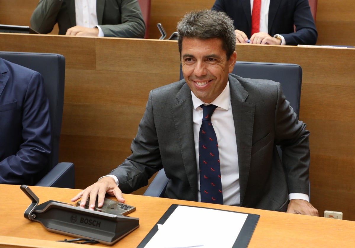 Imagen de archivo del presidente de la Generalitat Valenciana, Carlos Mazón