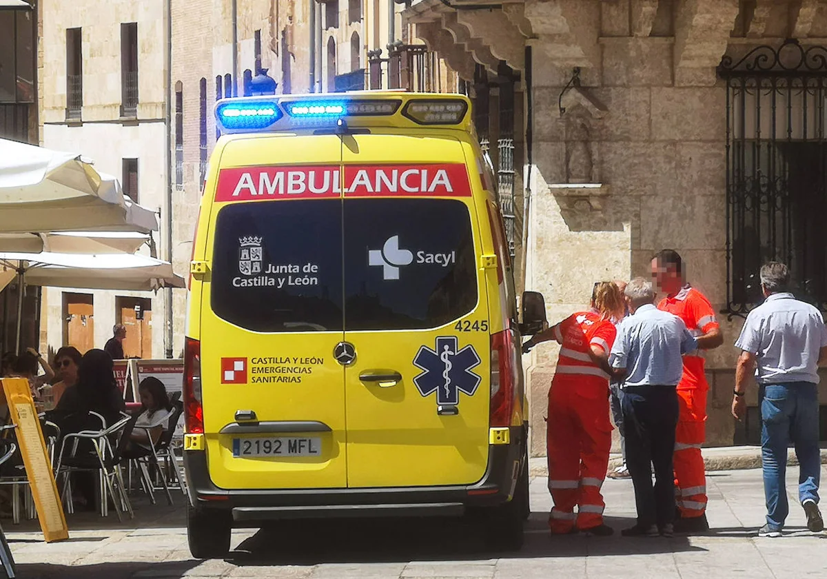 Hospitalizado un anciano tras sufrir un golpe de calor en la localidad  salmantina de Ciudad Rodrigo