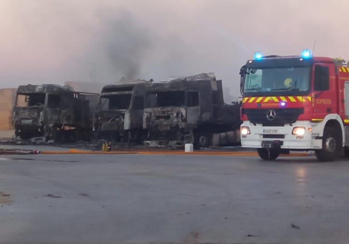 Explotación agrícola de Carriches en la que ha ocurrido el incendio