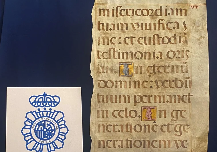 Pieza recuperada de un manuscrito musical del Real Monasterio de San Lorenzo del Escorial