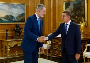 Feijóo se ofrece al Rey para ser candidato y agradece expresamente a Vox su colaboración