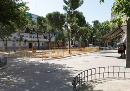 Una pérgola gigante para revivir un parque urbano en el casco histórico de Vicálvaro