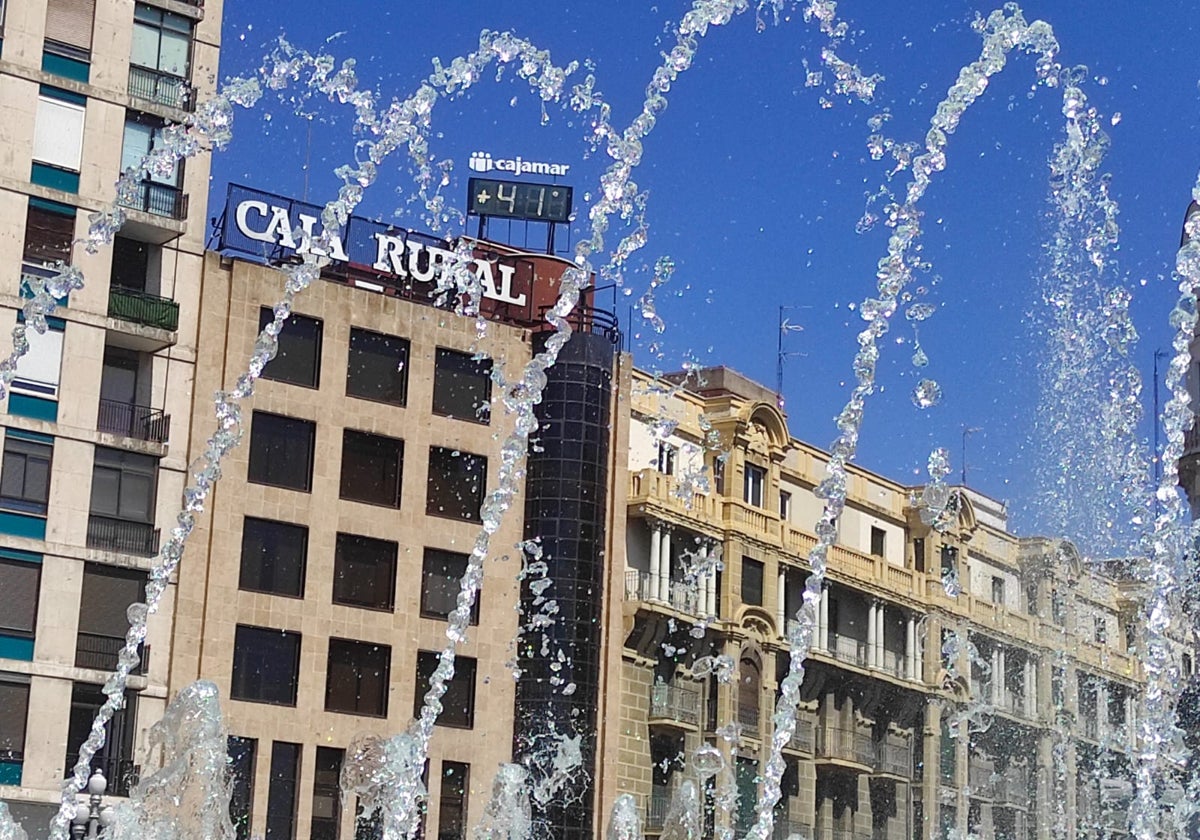 Termómetro en Valladolid, entre los cinco puntos con las máximas más elevadas este jueves en Castilla y León