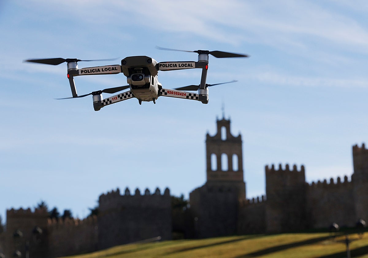 Un dron de la Policía Local de Ávila
