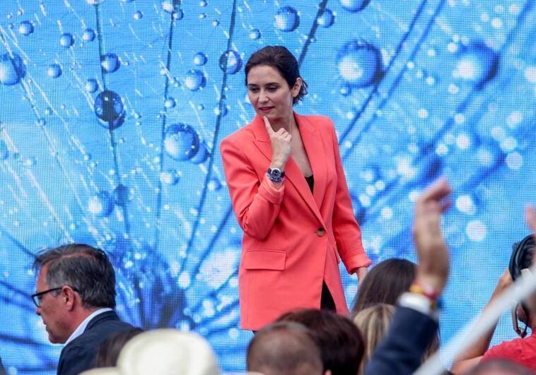 Isabel Díaz Ayuso, durante un acto de campaña