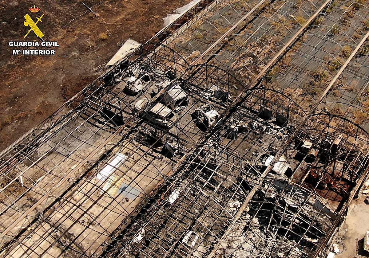 Las hectáreas de masa forestal quemadas en Talamanca de Jarama