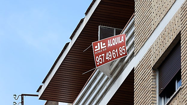 Anuncio de un inmueble en alquiler