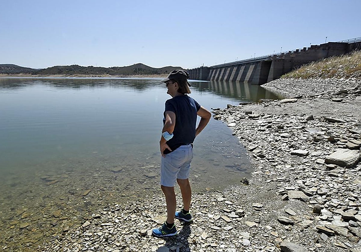 Imagen reciente tomada en el pantano de Aracena