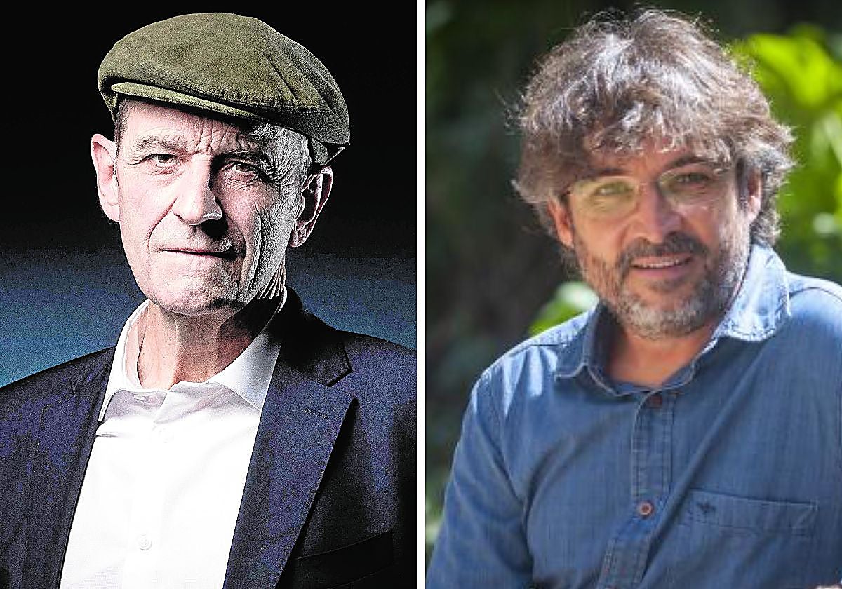 A la izquierda, el exjefe de ETA Josu Ternera. A la derecha, el periodista Jordi Évole