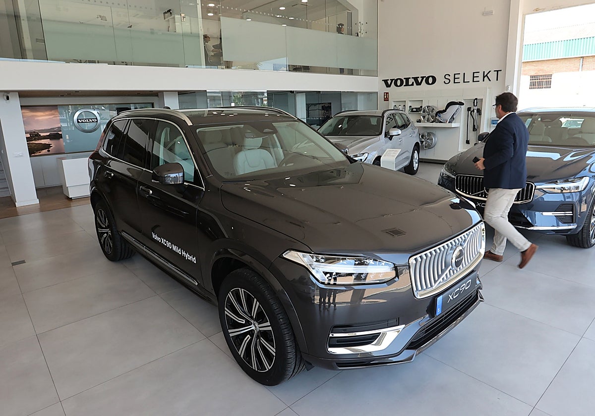 Un concesionario de venta de coches, este junio en Córdoba