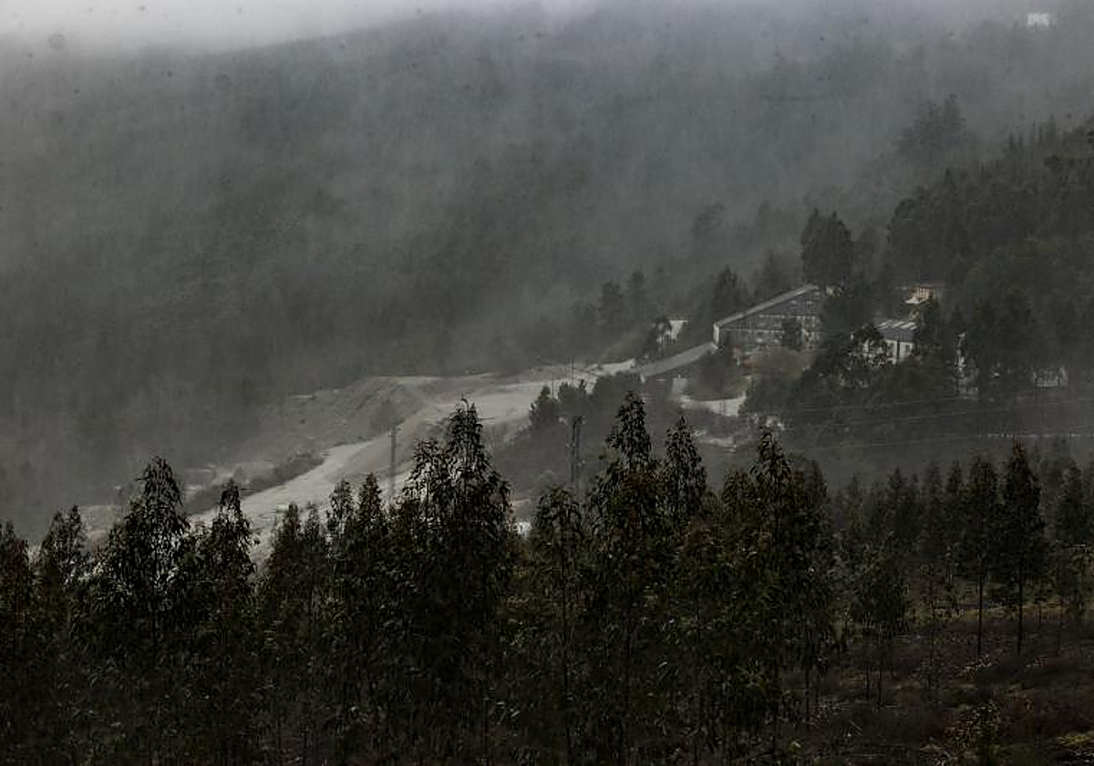 Vista de la mina de San Finx