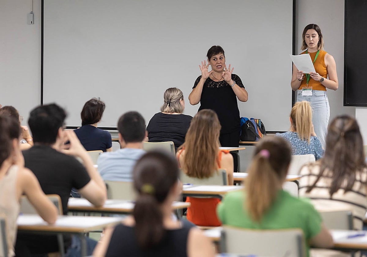 Uno de los últimos exámenes para el profesorado andaluz