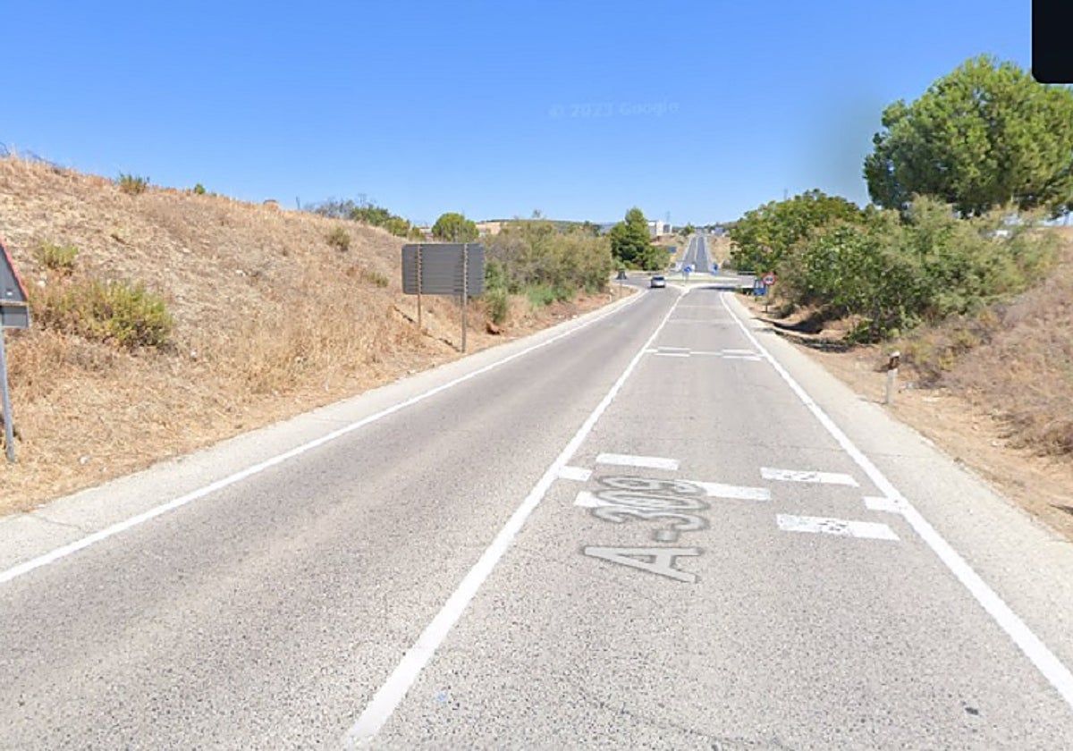 Imagen de la carretera en la que se produjo el siniestro
