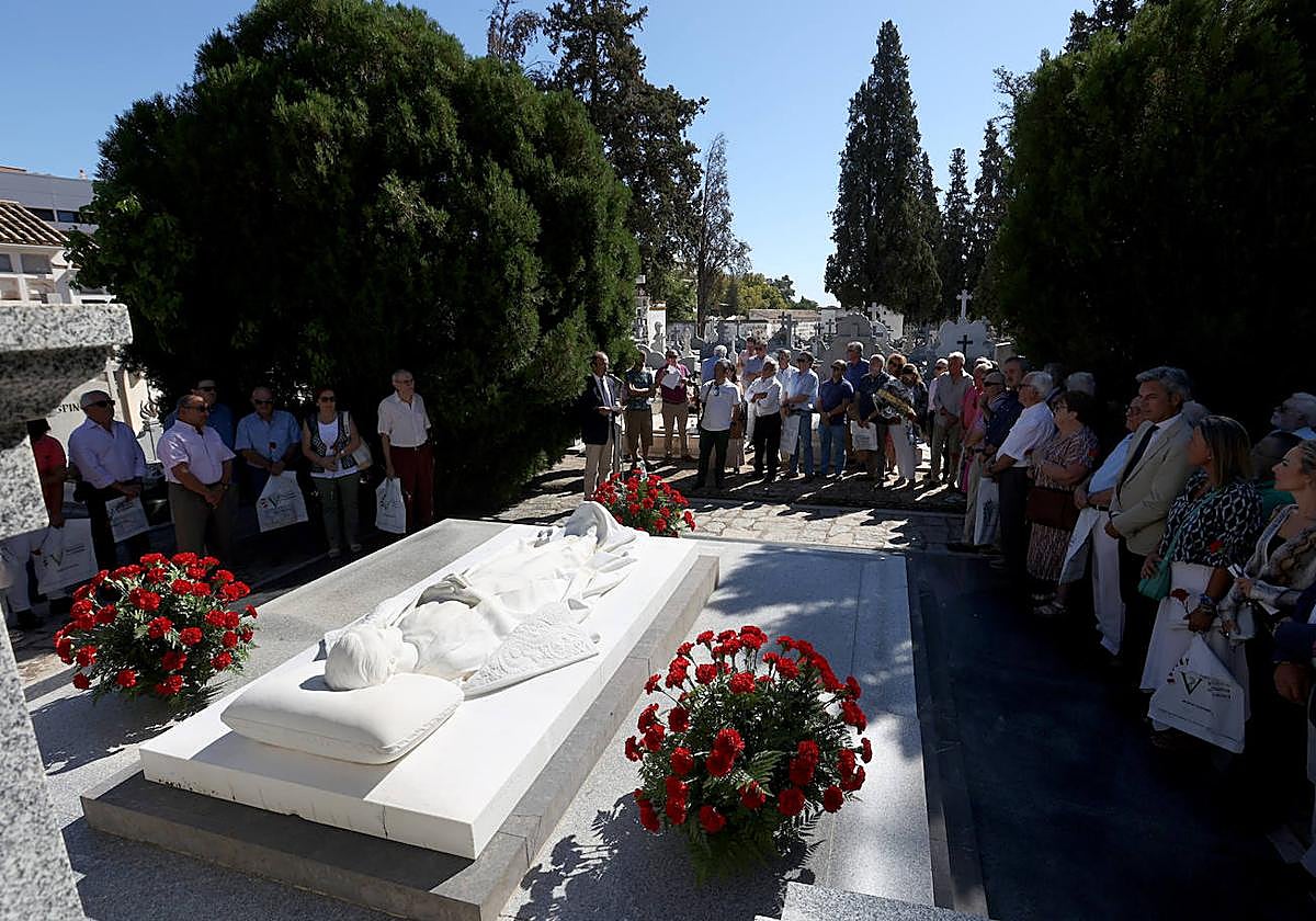 Un momento del homenaje a Manolete celebrado este 28 de agosto