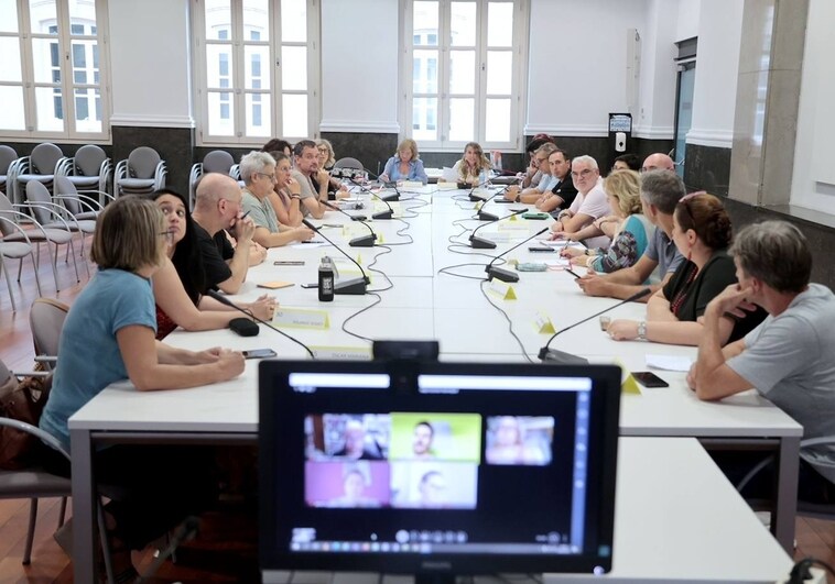 Imagen de la reunión del Consejo Escolar Municipal de Valencia