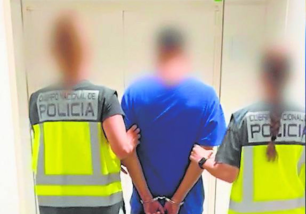 Un momento de la detención