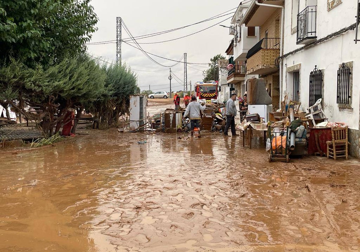 Una de las calles del municipio conquense de Buenache de Alarcón