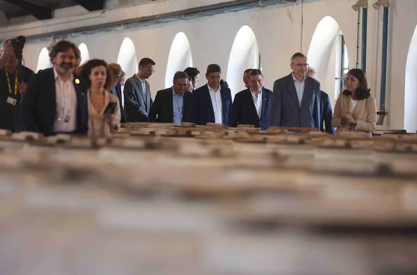 La visita de los ministros de Agricultura de la UE a Bodegas Alvear de Montilla