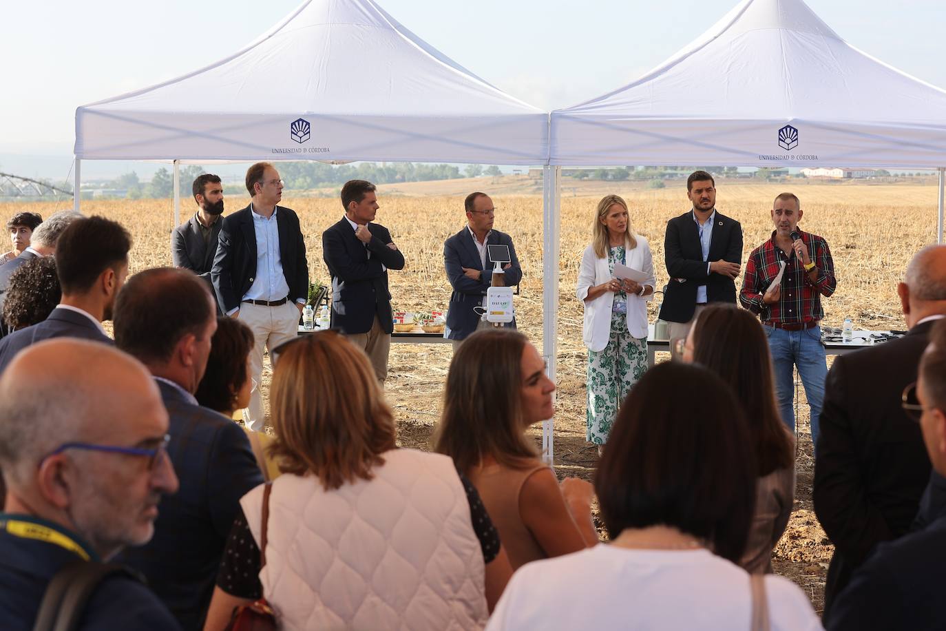 La visita de los ministros de Agricultura de la UE a la innovadora finca de Rabanales