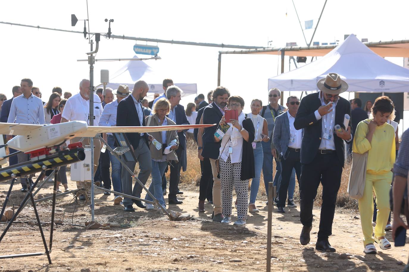 La visita de los ministros de Agricultura de la UE a la innovadora finca de Rabanales