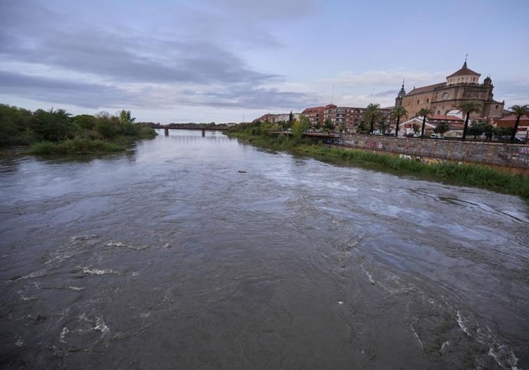 The Tagus river, as it passes through Talavera this Monday