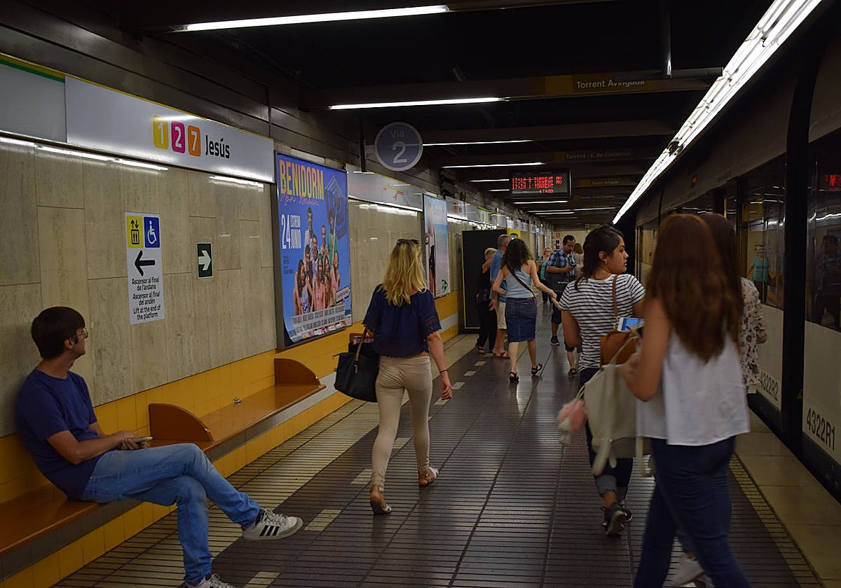 Imagen de archivo de una estación de Metrovalencia
