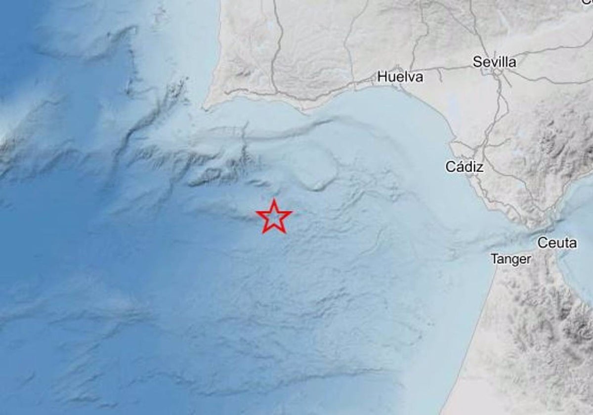 Terremoto de magnitud de 3,9 con epicentro en el Golfo de Cádiz