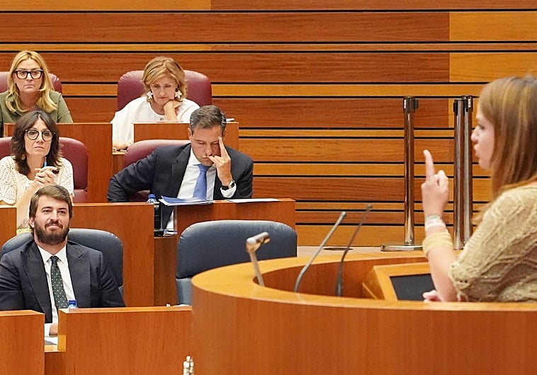 Intervención de la procuradora socialista Patricia Gómez en la segunda jornada del pleno de las Cortes