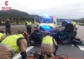 Un muerto y un hospitalizado tras un accidente de tráfico a la altura de la localidad castellonense de Borriol