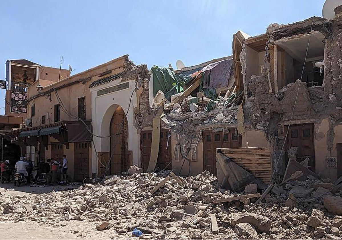 Imagen que ha dejado a su paso el terremoto en Marruecos esta pasada madrugada