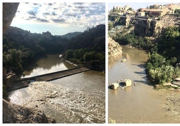 La rotura del azud de Santa Ana y el mal estado del río Tajo a su paso por Toledo