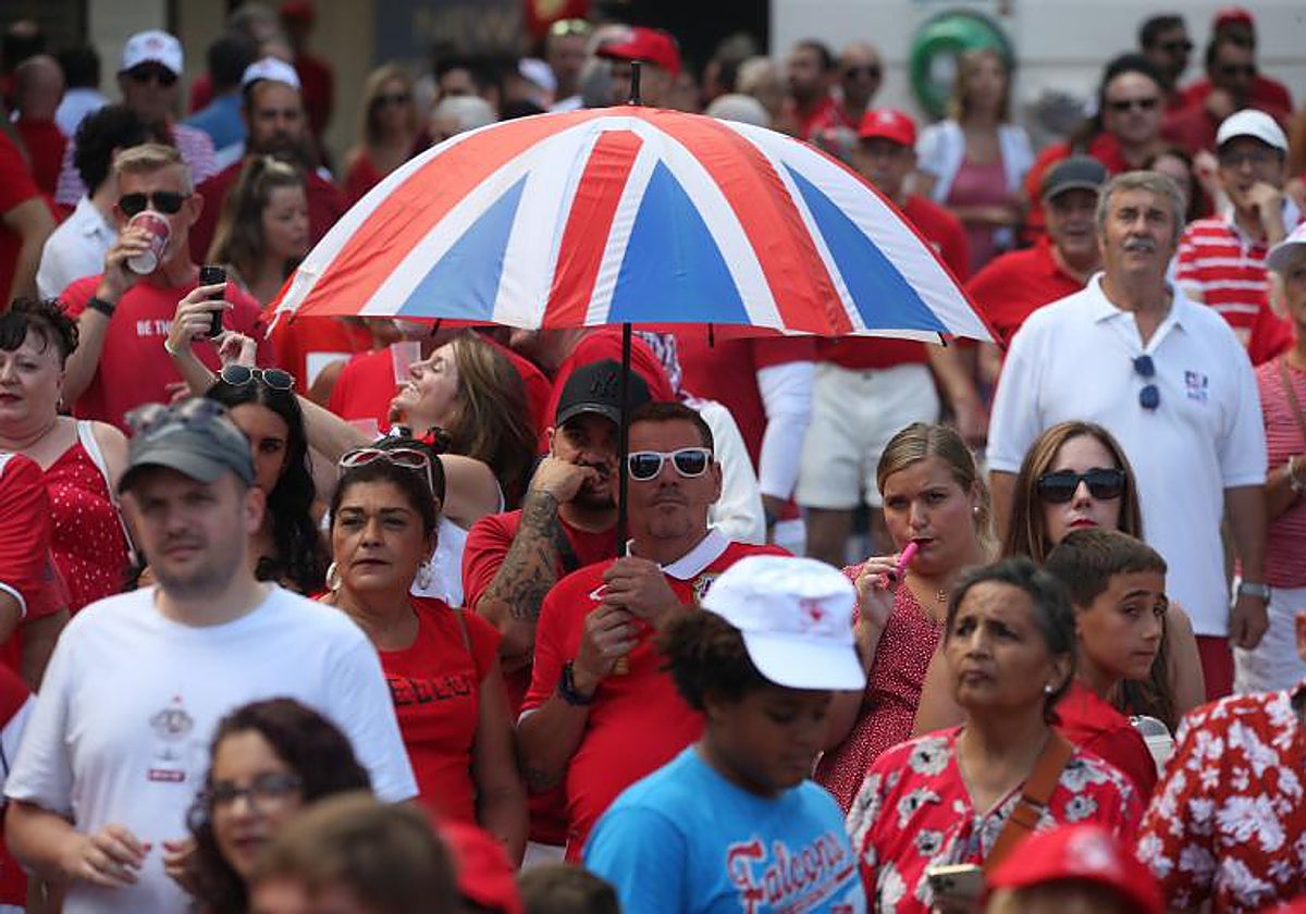 Imagen de la celebración del Día Nacional en Gibraltar este domingo