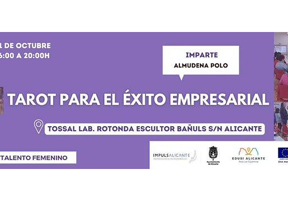 Retiran un curso de «Tarot para el éxito empresarial» del Ayuntamiento de Alicante: «Es un insulto a la inteligencia»