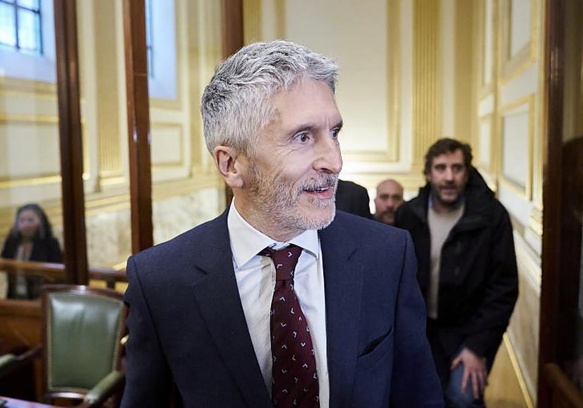 El ministro del Interior, Fernando Grande-Marlaska, en el Congreso de los Diputados