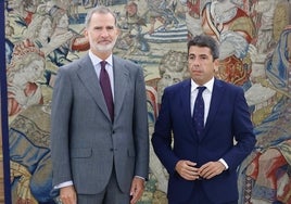 Su Majestad el Rey Felipe VI recibe en audiencia a Carlos Mazón