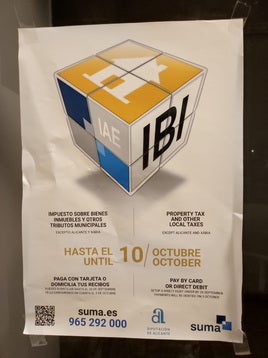 La «ONG del catalán» denuncia a la Diputación de Alicante por usar el español y el inglés en una campaña informativa de tributos