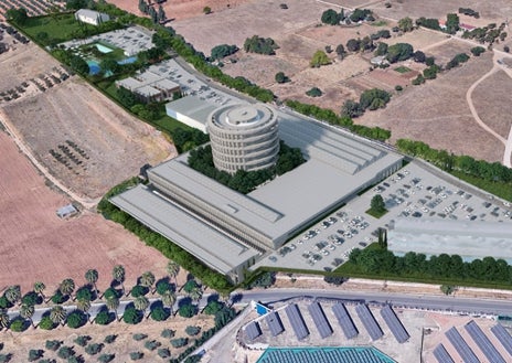 Imagen secundaria 1 - Más de 40.000 metros cuadrados abarca la vieja escuela de Agrónomos que diseñara el arquitecto Fernando Moreno en 1963 y que se terminó de construir en 1969, ejemplo de la corriente llamada 'brutalismo. El proyecto de Rafael Castelló para la empresa GEC SL y su campus de FP contempla una residencia en la torre, aulas en su basamento, usos educativos en otros edificios y zonas comunes deportivas con piscina y gimansio en la parte del invernadero además del aparcamiento. Más de 21 millones de euros de inversión, según los datos iniciales aportados.