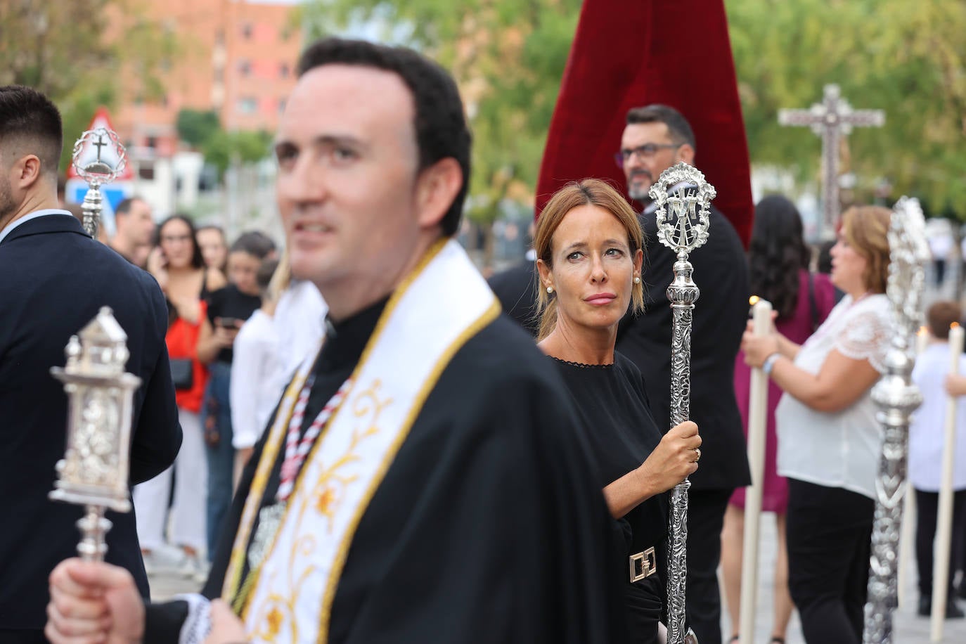 La solemne procesión de la Virgen del Rayo, en imágenes