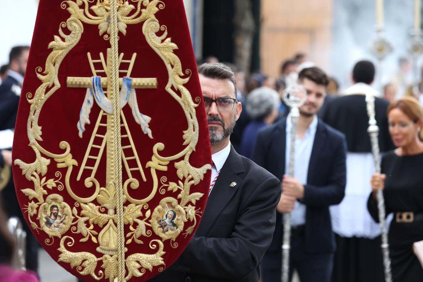 La solemne procesión de la Virgen del Rayo, en imágenes