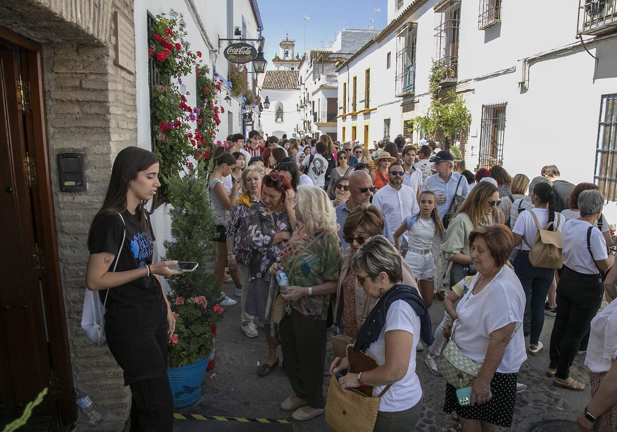 Colas durante la celebración de los Patios de Córdoba