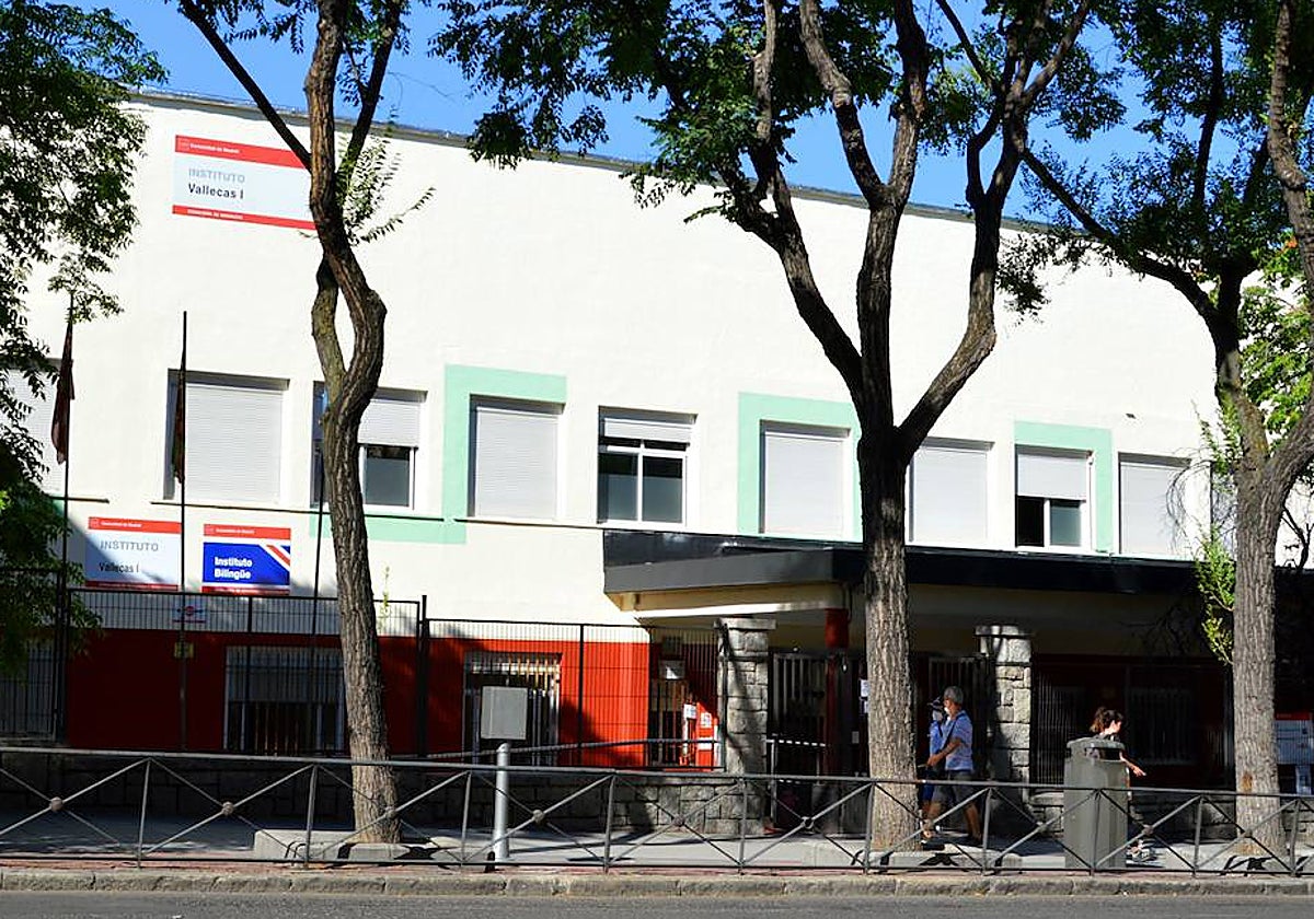 Acceso principal al IES Vallecas 1