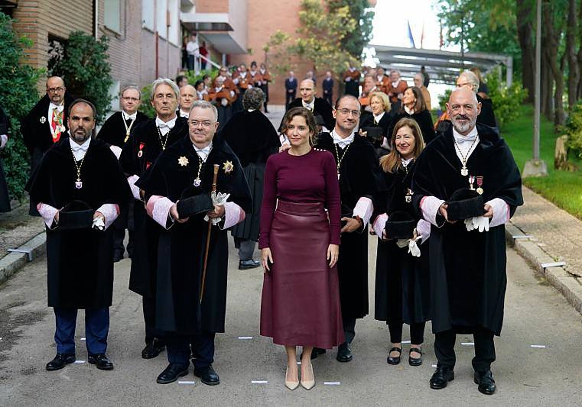 Isabel Díaz Ayuso, en la apertura del curso académico en la Universidad Politécnica de Madrid