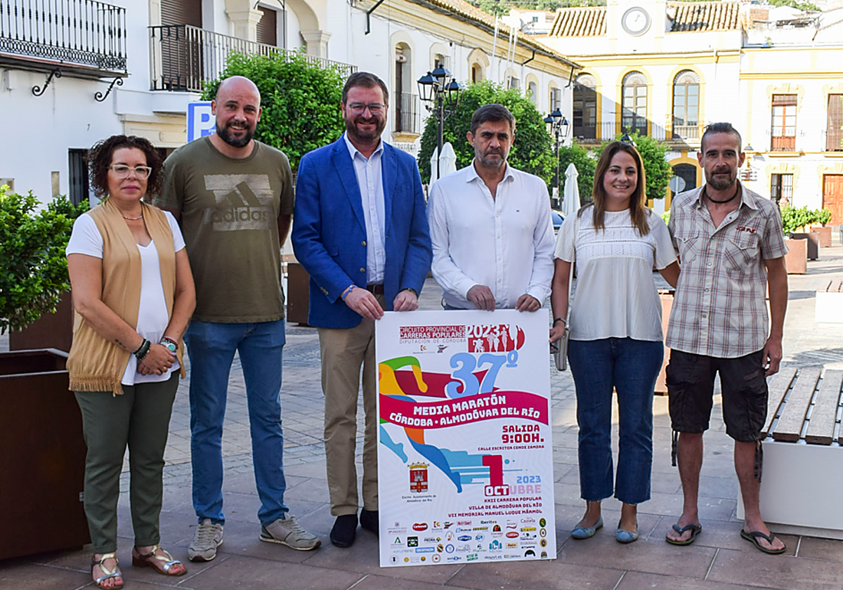 Cartel de presentación de la 37ª Media Maratón Córdoba - Almodóvar del Río