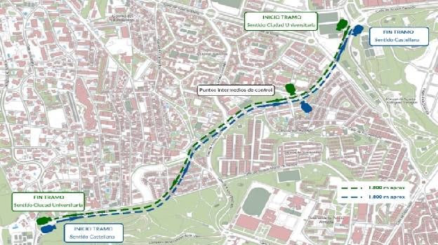 La ubicación de los radares entre Castellana y Sinesio Delgado