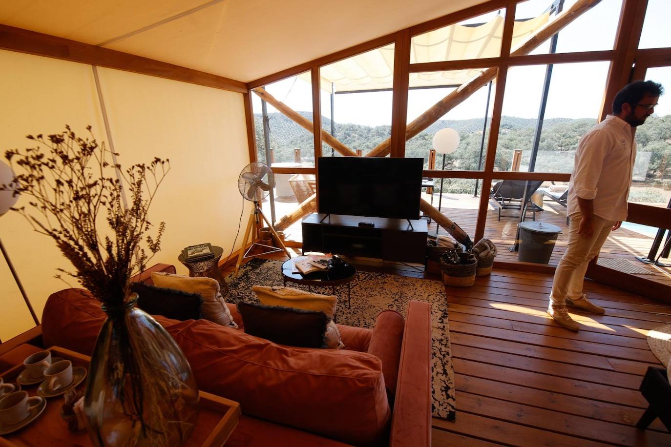 Las lujosas suites del glamping de lujo en Adamuz, en imágenes