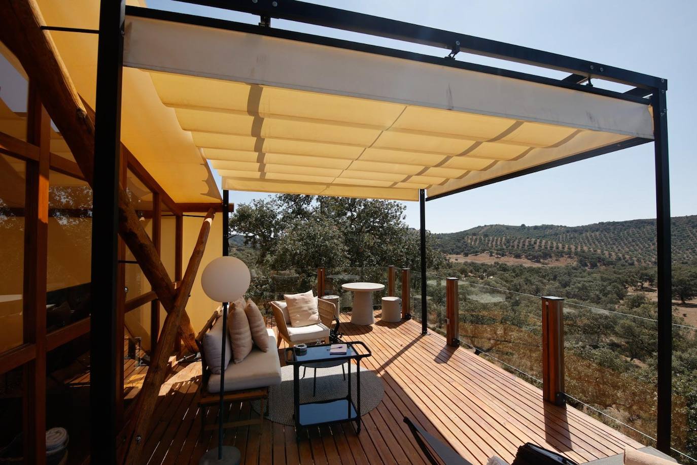 Las lujosas suites del glamping de lujo en Adamuz, en imágenes