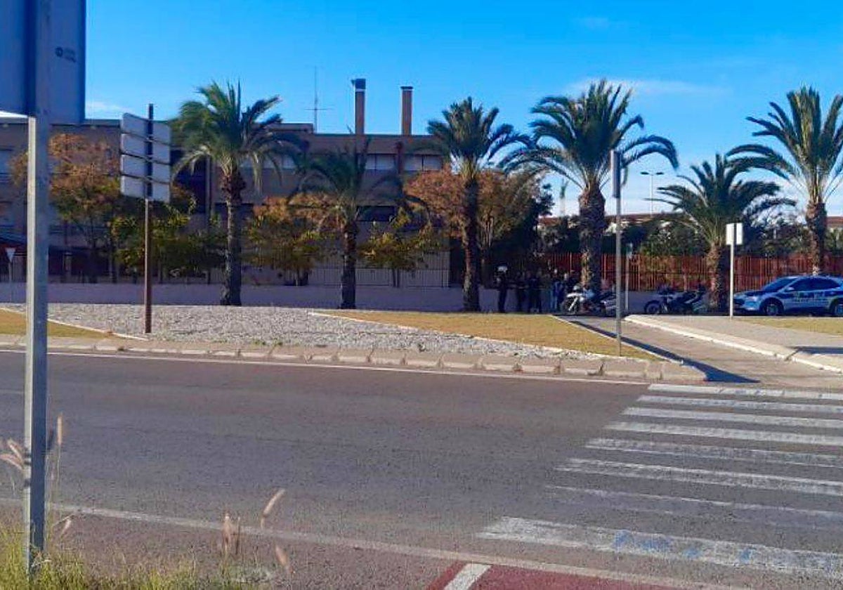 Imagen de la Policía Local de Elche en el lugar de los hechos