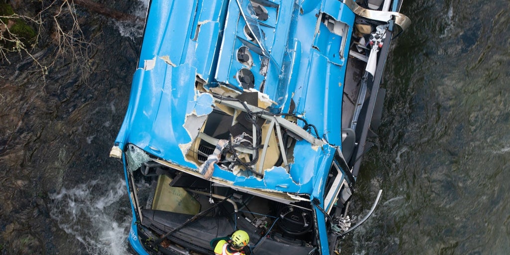 El exceso de velocidad causó el accidente de bus de Nochebuena en el que murieron siete personas El exceso de velocidad causó el accidente de bus de Nochebuena en el que murieron siete personas