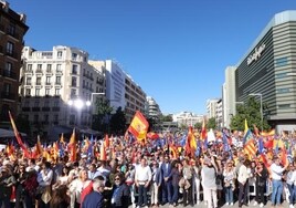 Mañueco encabeza la representación de Castilla y León en la concentración del PP para defender «la igualdad de todos los españoles»